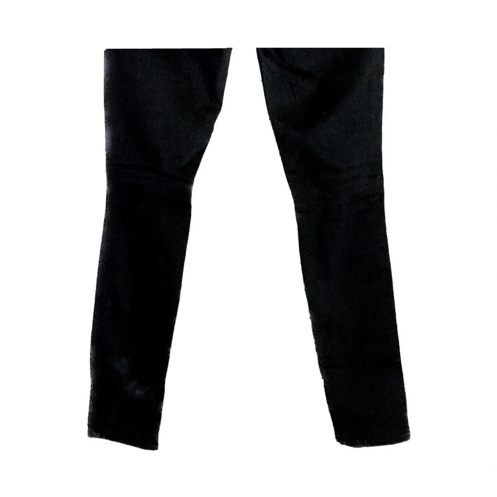 Frame Black Le High Skinny High Waist Ripped Knee Denim Jeans - Picture 10 of 13